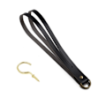 Miniatyrbillede 1 af 9: Gardinholder Rope Læder Tiebacks SORT black
