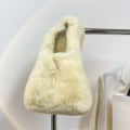 Miniatyrbillede 1 af 10: Plys Taske Skuldertaske HVID White
