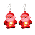Miniatyrbilde 1 av 9: Jul LED Flash Øredobber Glødende Øredobber JULFAR Father Christmas