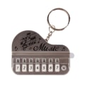 Miniatyrbild 1 av 10: Piano nyckelring Elektronisk tangentbord Keychai GRÅ GRÅ Grey