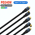 Miniatyrbilde 10 av 10: USB-C til Type C Kabel Data Linje SIDE BEND 2M SIDE BEND 2M Side Bend 2m