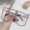 Pikkukuva 1 / 10: Rhinestone Mesh lasit Y2K aurinkolasit C3 C3 C3