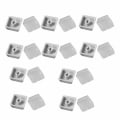 Miniatyrbilde 3 av 6: 10stk Transparente nøkkelhetter Dobbeltlags nøkkelhetter HVIT white