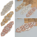 Miniatyrbillede 7 af 10: Krystal Dekor Rhinestone Applique GULD gold
