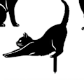 Miniatyrbild 5 av 10: Kattmetallstatyer Trädgårdsprydnader C C C