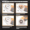 Miniatyrbillede 6 af 6: Udskiftningsblade kompatible med Worx ZipSnip Cordless