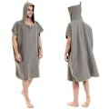 Miniatyrbillede 5 af 8: Unisex hættehåndklæde Poncho SORT Black