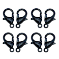 Miniatyrbilde 1 av 10: 100stk Hummerspenner Armbånd Koblinger Kroker SORT SORT Black