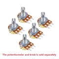 Miniatyrbilde 2 av 10: 10 stk lineært potensiometer WH148N WH148 10 STK B10K-15MM 10 STK 10pcs B10K-15mm