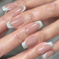 Pikkukuva 1 / 8: 24 kpl Fake Nails Lyhyet ranskalaiset JP2326 JP2326 JP2326