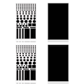 Miniatyrbillede 5 af 10: 4 STK Auto Stickers Blackout Stickers 4 STK (FULD SHADING) B(FULD 4PCSB(full shading)