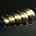 Miniatyrbillede 6 af 10: 5 stk/parti Kobber Fiskebly fald Messing 1,8G 1,8G 1.8g