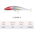 Miniatyrbillede 1 af 10: Minnow Fishing Lure Synkende Lure A A A