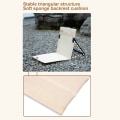 Miniatyrbilde 6 av 10: Sammenleggbar strandstol integrert ryggstol BEIGE Beige