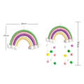 Miniatyrbilde 2 av 10: Rainbow Clouds Veggdekor for veggteppe 2 2 2