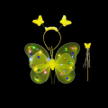 Miniatyrbilde 1 av 10: LED Barnekostyme Rekvisitter Jenter Skjørt Angel Luminous Wings yellow pattern 1