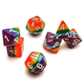 Miniatyrbild 10 av 10: 7st/ set Rainbow Dice Set Speltillbehör Fritidsunderhållning
