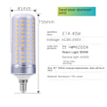 Pikkukuva 1 / 10: Maissipolttimo LED maissipolttimo E14-40WSLIVER SLIVER E14-40WSliver
