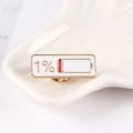 Miniatyrbilde 3 av 8: Mood Brosje Pin Interaktivt emaljemerke 3 3 3