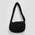 Miniatyrbillede 1 af 10: Fold Cloud Underarm Taske Skuldertasker SORT black