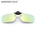 Pikkukuva 1 / 10: Kiinnitettävät aurinkolasit Polarisoidut MIRRORED GOLD PEILIKULTAT Mirrored Gold