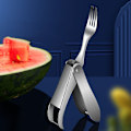 Miniatyrbillede 8 af 10: Vandmelon Slicer Cutter Vandmelon Gaffel Frugt Forks Slicer