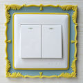 Miniatyrbilde 1 av 9: Lysbryterdeksel Surround Socket Ramme GUL yellow