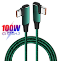 Miniatyrbilde 7 av 10: Type C-kabel USB-C-dataledning GRØNN 2M Green 2m