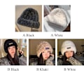 Miniatyrbilde 3 av 10: Lue lue i plysj HVIT A A white A-A
