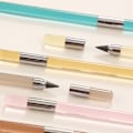 Miniatyrbillede 4 af 10: 2 STK Inkless Eternal Pencil Ubegrænset skriveblyant SORT Black