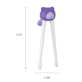 Miniatyrbilde 2 av 10: Lære spisepinner Trening spisepinner LILLA Purple