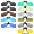 Miniatyrbilde 3 av 10: Clip-on solbriller Polarisert SPEIL GULL SPEIL GULL Mirrored Gold