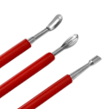 Miniatyrbillede 8 af 10: Carving Indentation Pen Clay Crimping Pen Læder Gravering Pen