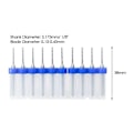 Miniatyrbilde 3 av 10: 10stk Solid Tungsten Carbide Drill Bits 0,45MM 0.45mm