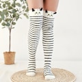 Miniatyrbild 1 av 10: Coral Feece Sock Modeling Knästrumpor STYLE 1 STYLE 1 Style 1