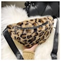 Miniatyrbillede 3 af 10: Plys taljetaske Leopard Crossbody-tasker C C C
