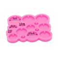 Miniatyrbillede 3 af 8: 2 Stk Rund Cirkel Silikone Form Nøglering Form Epoxy Form