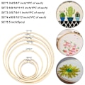 Miniatyrbild 7 av 10: 5PCS Broderi Hoop Cross Stitch Frame Round Loop SET5 SET5