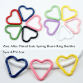 Miniatyrbillede 3 af 9: 5 stk Spring Heart-Ring Spænder Karabinhage 3 3 3