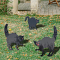 Pikkukuva 8 / 10: 1 kpl / 3 kpl Black Cat Silhouette Stakes Halloween Scare Stakes C 1Pcs