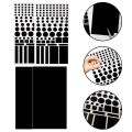 Miniatyrbild 8 av 10: 4PCS Auto Stickers Blackout Stickers 4PCSC(HALF SHADING) C(HALF 4PCSC(half shading)
