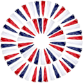 Miniatyrbild 8 av 10: Triangle Flags Bunting Banner 3 3 3
