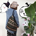 Miniatyrbilde 3 av 7: Vintage skulderveske Fringe skulderveske C C C