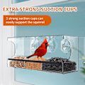 Pikkukuva 5 / 7: Window Bird Feeder Linnut Riippuva Feeder Birdhouse