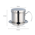Miniatyrbillede 2 af 7: Kaffemaskine Pot Vietnamesisk kaffedrypfilter Kaffemaskine