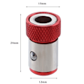 Miniatyrbilde 2 av 9: 5 stk Skrutrekker Magnetisk Ring Skrutrekker Bit RØD red