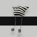 Miniatyrbillede 1 af 10: Japansk Beanie Hat Motorhjelm Hatte SORT black