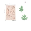 Miniatyrbilde 4 av 10: Furublad Silikonform Fondantkakeform C C C