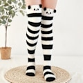 Miniatyrbild 1 av 10: Coral Feece Sock Modeling Knästrumpor STYLE 2 STYLE 2 Style 2