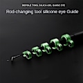 Miniatyrbillede 1 af 10: 14/22 Stk Fiskestang Wire Ring Fiskeline Guide 21MM 21mm setLuminous